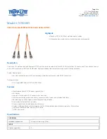 Предварительный просмотр 1 страницы Tripp Lite 302-003 Specification Sheet