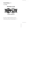 Preview for 1 page of Tripp Lite 4 Port USB 1.1 Self- or Bus-Powered Hub U205-004-R User Manual