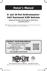 Preview for 1 page of Tripp Lite 834101 Owner'S Manual