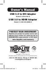 Tripp Lite 8TLU344001HDMIR Owner'S Manual preview