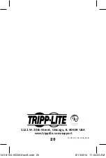 Preview for 20 page of Tripp Lite 8TLU344001HDMIR Owner'S Manual