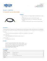 Preview for 1 page of Tripp Lite A004-006 Specification Sheet