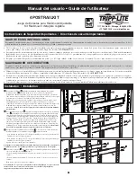 Предварительный просмотр 3 страницы Tripp Lite Adjustable Rackmount Shelf Kit 4POSTRAILKIT Owner'S Manual