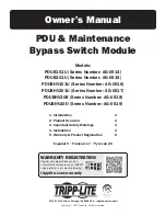 Tripp Lite AG-0514 Series Owner'S Manual preview