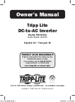 Tripp Lite AG-879F Series Owner'S Manual preview