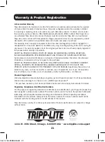 Предварительный просмотр 21 страницы Tripp Lite AG-879F Series Owner'S Manual