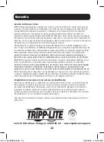 Предварительный просмотр 42 страницы Tripp Lite AG-879F Series Owner'S Manual