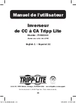 Предварительный просмотр 43 страницы Tripp Lite AG-879F Series Owner'S Manual