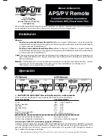 Preview for 3 page of Tripp Lite APS/PV Owner'S Manual