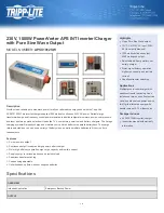 Preview for 1 page of Tripp Lite APSX1012SW Brochure & Specs