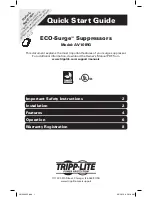 Preview for 1 page of Tripp Lite AV10IRG Quick Start Manual