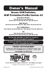 Tripp Lite B002-DP1AC2-N4 Owner'S Manual preview