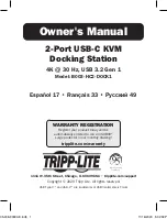 Tripp Lite B003-HC2-DOCK1 Owner'S Manual preview