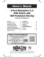 Preview for 1 page of Tripp Lite B004-DP2UA2-K Owner'S Manual