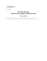 Preview for 1 page of Tripp Lite B005-008 User Manual