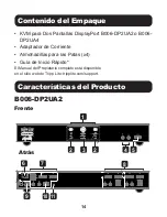 Preview for 14 page of Tripp Lite B006-DP2UA2 Quick Start Manual