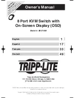 Preview for 1 page of Tripp Lite B007-008 Owner'S Manual