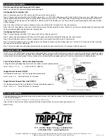 Preview for 2 page of Tripp Lite B013-330 Quick Start Manual