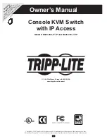 Preview for 1 page of Tripp Lite B020-008-17-IP Owner'S Manual