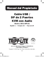 Preview for 8 page of Tripp Lite B032-DPUA2 Owner'S Manual