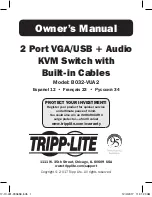 Tripp Lite B032-VUA2 Owner'S Manual preview