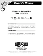 Preview for 1 page of Tripp Lite B050-000 Owner'S Manual