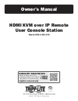 Preview for 1 page of Tripp Lite B064-000-STN Owner'S Manual