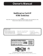 Tripp Lite B064-008-01-IPG Owner'S Manual preview