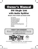 Preview for 1 page of Tripp Lite B116-002A Owner'S Manual