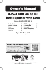 Tripp Lite B118-008E-UHD-2 Owner'S Manual предпросмотр