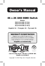 Tripp Lite B119-002-UHD Owner'S Manual preview