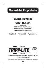 Preview for 11 page of Tripp Lite B119-002-UHD Owner'S Manual