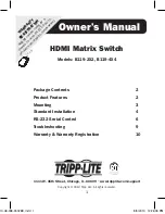 Tripp Lite B119-2X2 Owner'S Manual preview