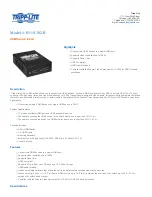 Preview for 1 page of Tripp Lite B119-302-R Specifications