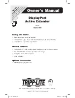 Предварительный просмотр 1 страницы Tripp Lite B121-000 Owner'S Manual