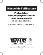 Предварительный просмотр 24 страницы Tripp Lite B126-1D1-WHD1 Owner'S Manual