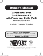 Предварительный просмотр 1 страницы Tripp Lite B126-2P2M-POC Owner'S Manual