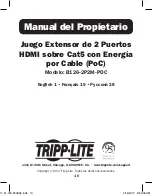 Предварительный просмотр 10 страницы Tripp Lite B126-2P2M-POC Owner'S Manual