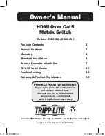 Tripp Lite B126-2X2 Owner'S Manual preview