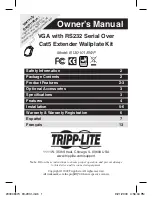 Tripp Lite B130-101S-WP Owner'S Manual preview