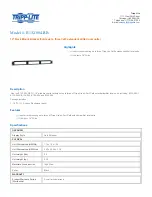 Tripp Lite B132-004-RB Specification Sheet предпросмотр