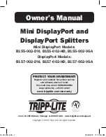 Tripp Lite B155-002-DVI Owner'S Manual preview