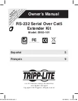 Preview for 1 page of Tripp Lite B165-101 Owner'S Manual