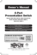 Preview for 1 page of Tripp Lite B320-4X1-HH-K1 Owner'S Manual