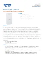 Tripp Lite BC Pro INTERNETOFFICE700 Specification Sheet preview