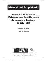 Preview for 5 page of Tripp Lite BP-260 Owner'S Manual