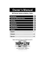 Preview for 1 page of Tripp Lite BP240V10RT-3U Owner'S Manual