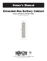 Preview for 1 page of Tripp Lite BP480V370 Owner'S Manual