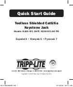 Tripp Lite Cat6 Quick Start Manual preview