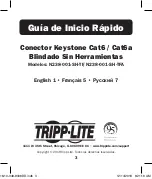 Preview for 3 page of Tripp Lite Cat6 Quick Start Manual